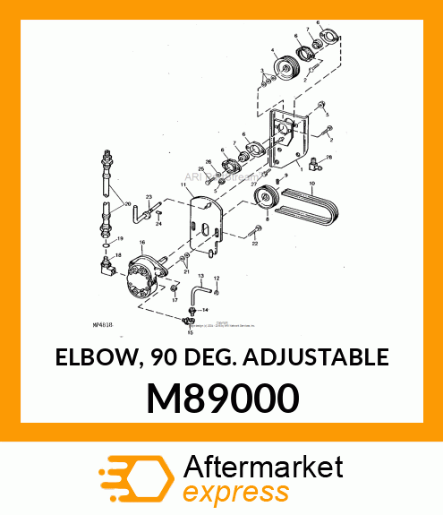 ELBOW, 90 DEG. ADJUSTABLE M89000