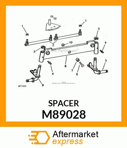 SPACER, AXLE PIVOT M89028