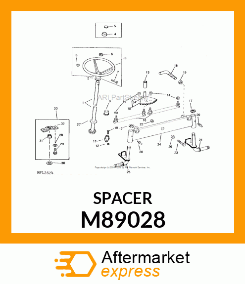 SPACER, AXLE PIVOT M89028