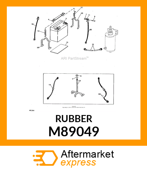 Pad - PAD, BATTERY FOAM (Part is Obsolete) M89049