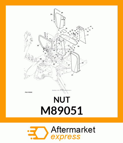 NUT, NUT, CLAMP M89051