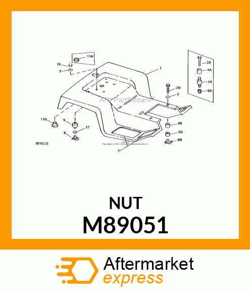 NUT, NUT, CLAMP M89051