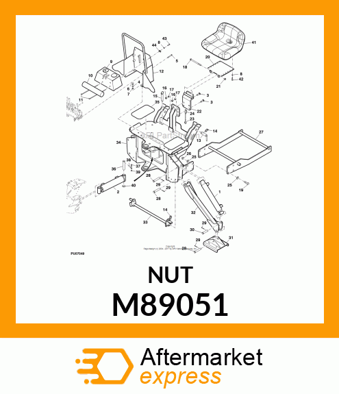 NUT, NUT, CLAMP M89051