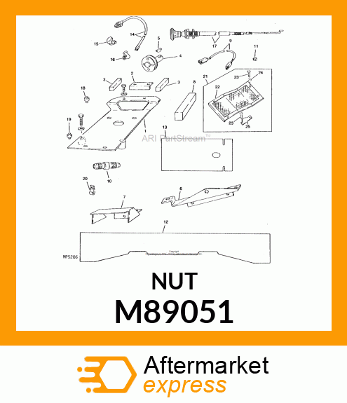 NUT, NUT, CLAMP M89051