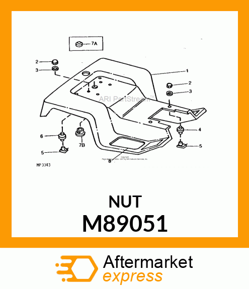 NUT, NUT, CLAMP M89051