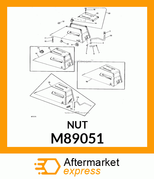 NUT, NUT, CLAMP M89051