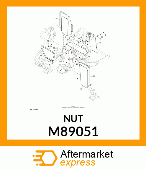 NUT, NUT, CLAMP M89051