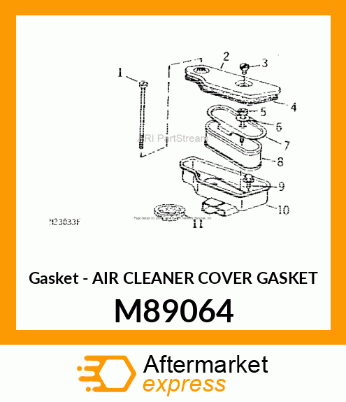 Gasket - AIR CLEANER COVER GASKET M89064