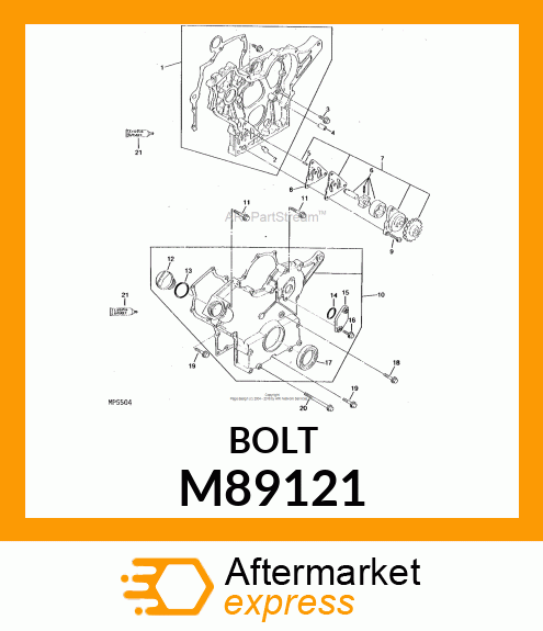 BOLT, FLANGE HEAD M6 X 80 M89121