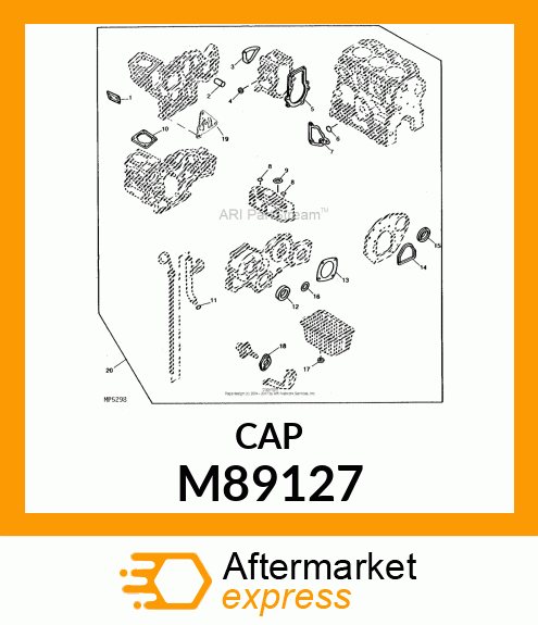 PLUG, IDLE GEAR SHAFT M89127