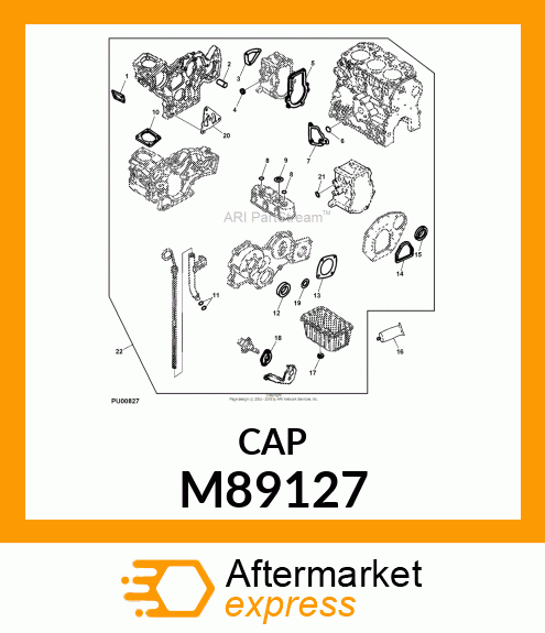 PLUG, IDLE GEAR SHAFT M89127