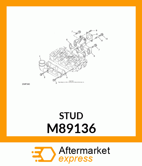 STUD, 8 X 55 M89136