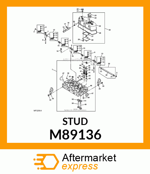 STUD, 8 X 55 M89136