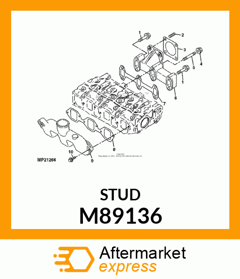 STUD, 8 X 55 M89136