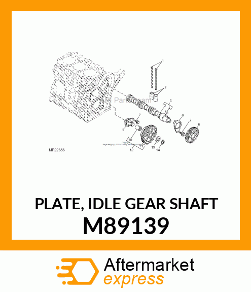 PLATE, IDLE GEAR SHAFT M89139