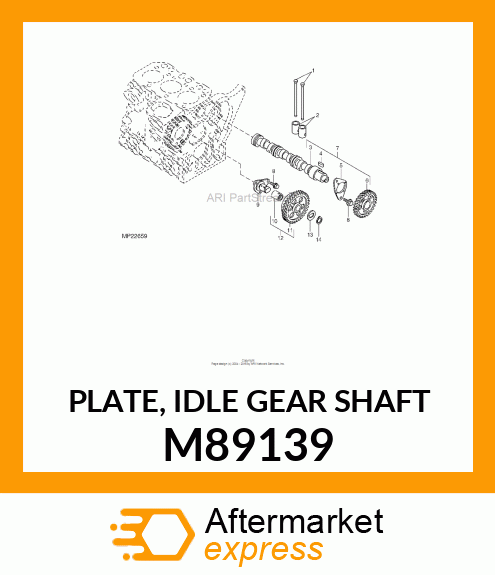 PLATE, IDLE GEAR SHAFT M89139