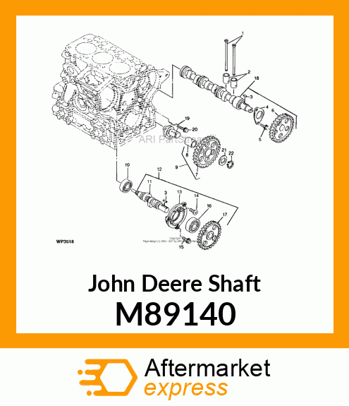 SHAFT, IDLE GEAR M89140