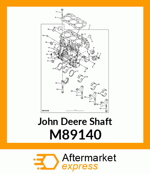 SHAFT, IDLE GEAR M89140