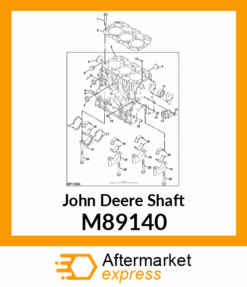 SHAFT, IDLE GEAR M89140