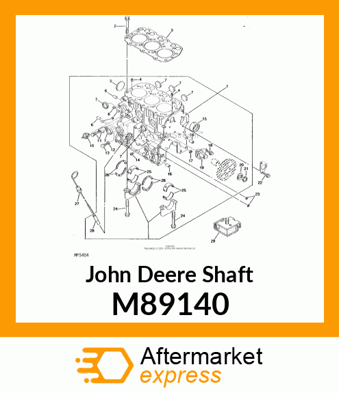 SHAFT, IDLE GEAR M89140