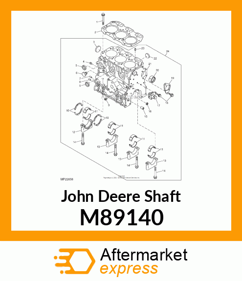 SHAFT, IDLE GEAR M89140