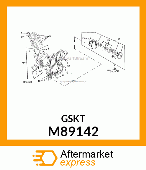 GASKET, OIL PUMP M89142