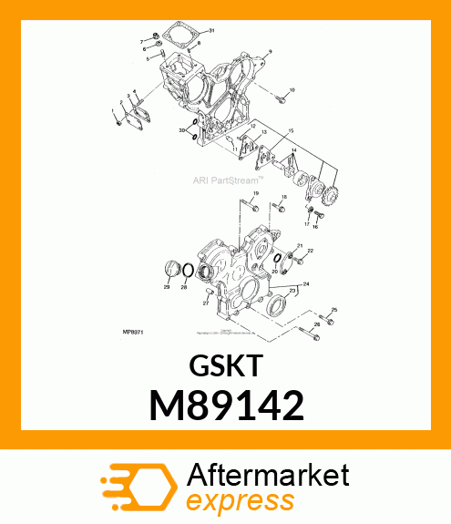 GASKET, OIL PUMP M89142