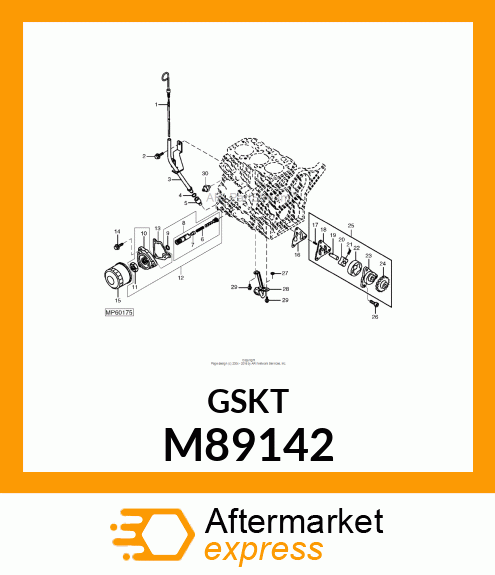 GASKET, OIL PUMP M89142