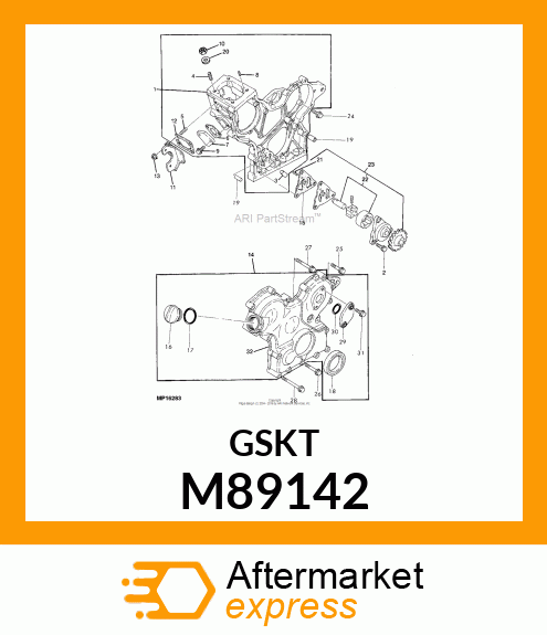 GASKET, OIL PUMP M89142