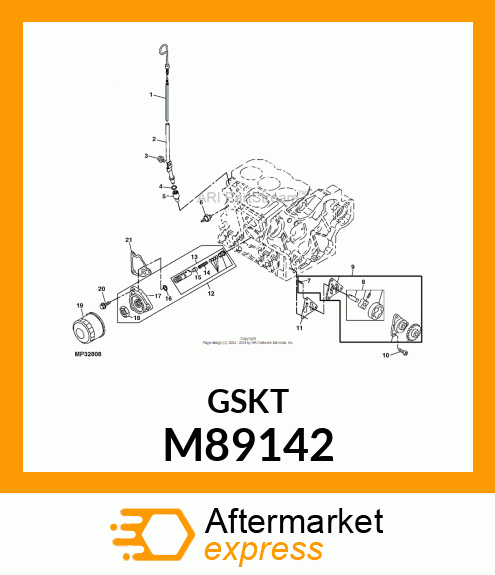 GASKET, OIL PUMP M89142