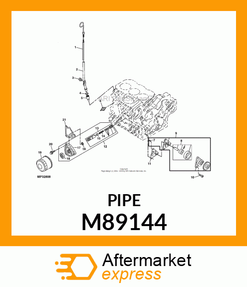 GUIDE, WELDED DIPSTICK M89144