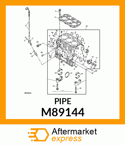 GUIDE, WELDED DIPSTICK M89144