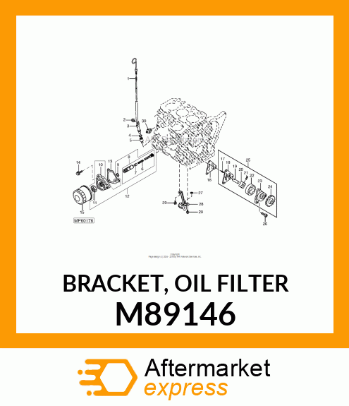 BRACKET, OIL FILTER M89146