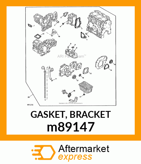 GASKET, BRACKET m89147