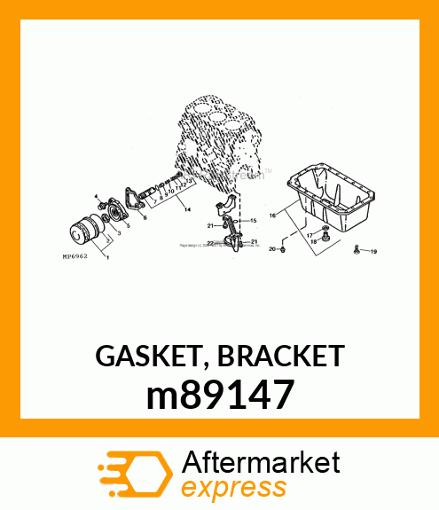 GASKET, BRACKET m89147