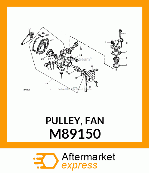 PULLEY, FAN M89150