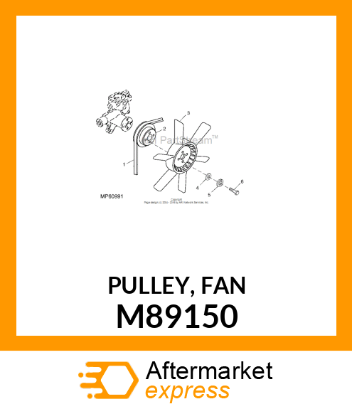 PULLEY, FAN M89150