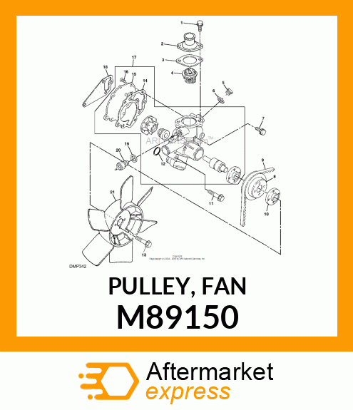 PULLEY, FAN M89150