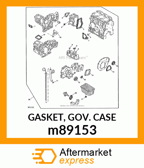 GASKET, GOV. CASE m89153