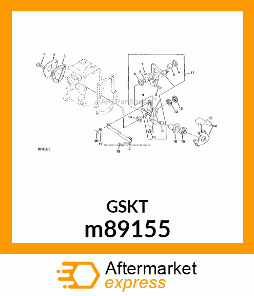 GASKET, GOV. CASE m89155