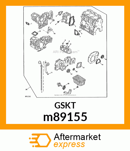 GASKET, GOV. CASE m89155