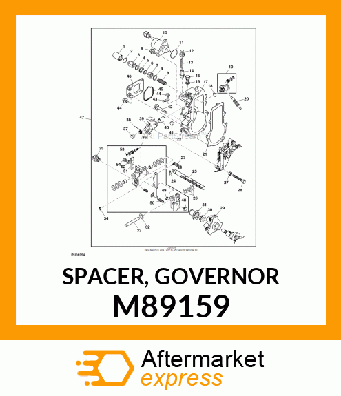 SPACER, GOVERNOR M89159