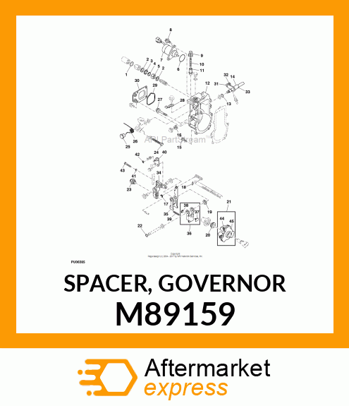 SPACER, GOVERNOR M89159