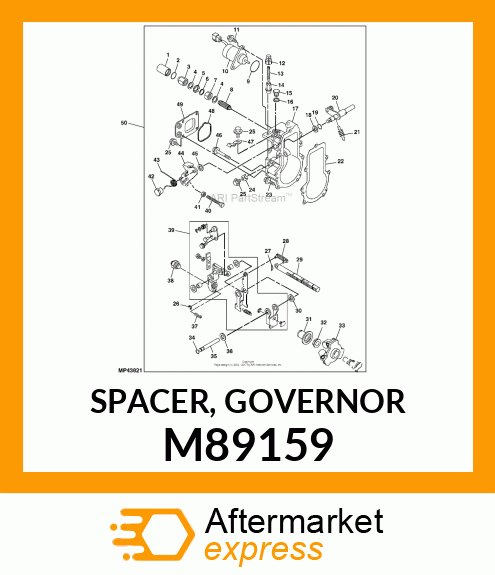 SPACER, GOVERNOR M89159