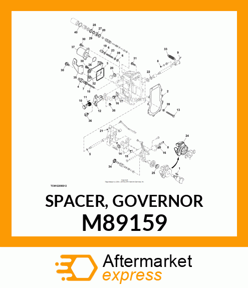 SPACER, GOVERNOR M89159