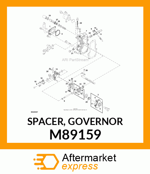 SPACER, GOVERNOR M89159