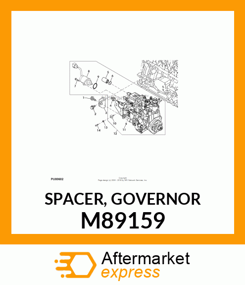 SPACER, GOVERNOR M89159