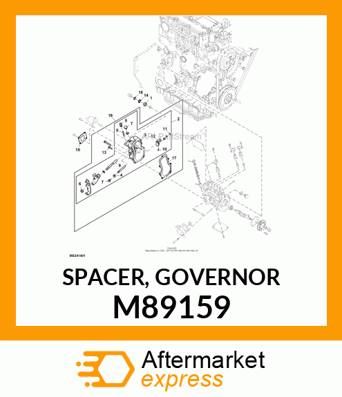 SPACER, GOVERNOR M89159