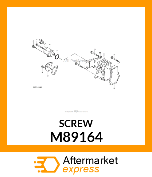 BOLT, M5 X 10 M89164