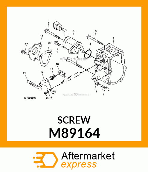 BOLT, M5 X 10 M89164